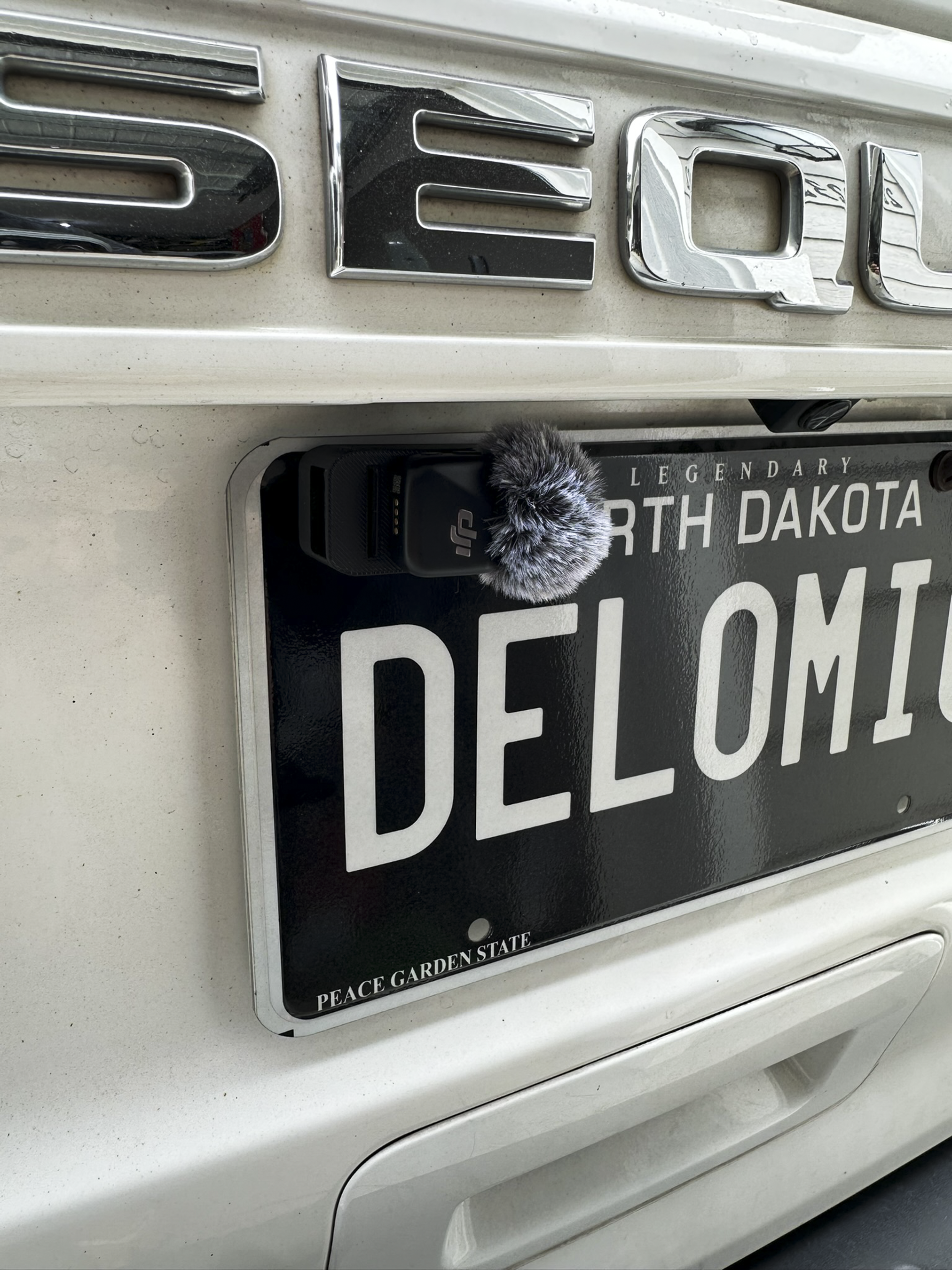 DJI Mic License Plate Mount
